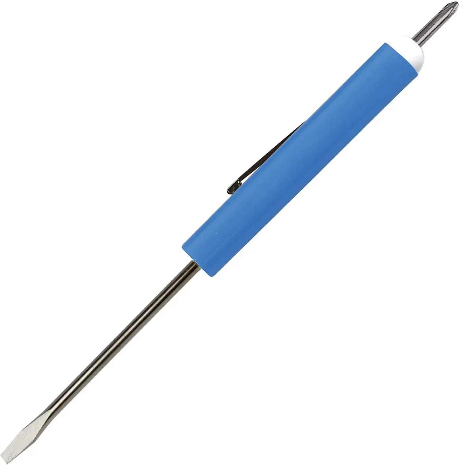 Custom Pocket Screwdriver - 1/8" Flat Tip Blade / #0 Phillips Top — view 18