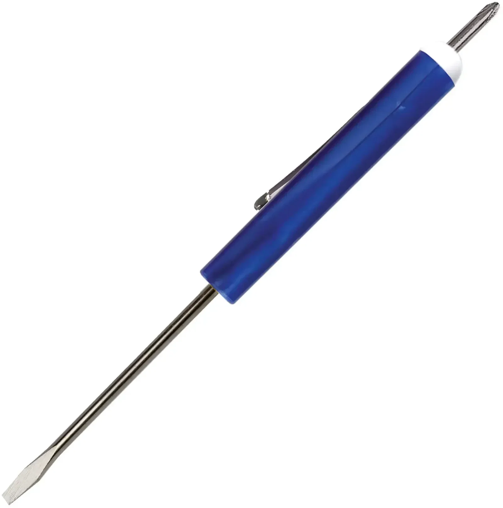 Custom Pocket Screwdriver - 1/8" Flat Tip Blade / #0 Phillips Top — view 19