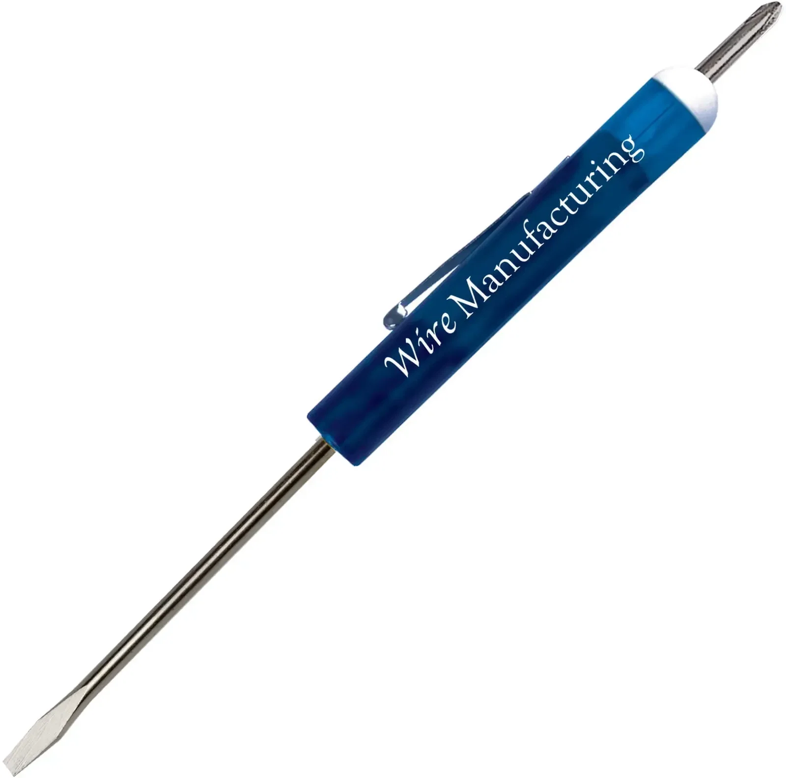 Custom Pocket Screwdriver - 1/8" Flat Tip Blade / #0 Phillips Top — view 5