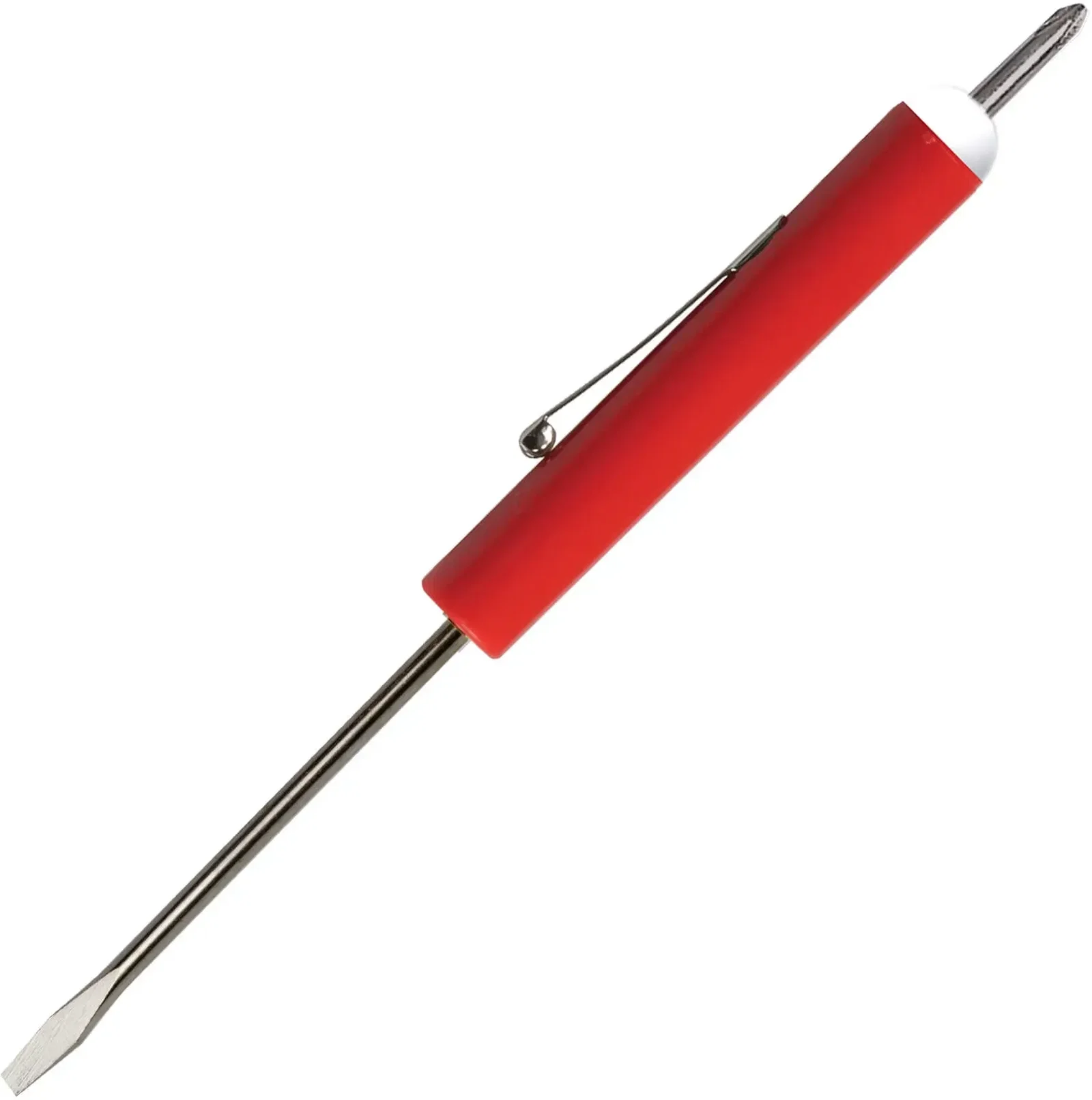 Custom Pocket Screwdriver - 1/8" Flat Tip Blade / #0 Phillips Top — view 6