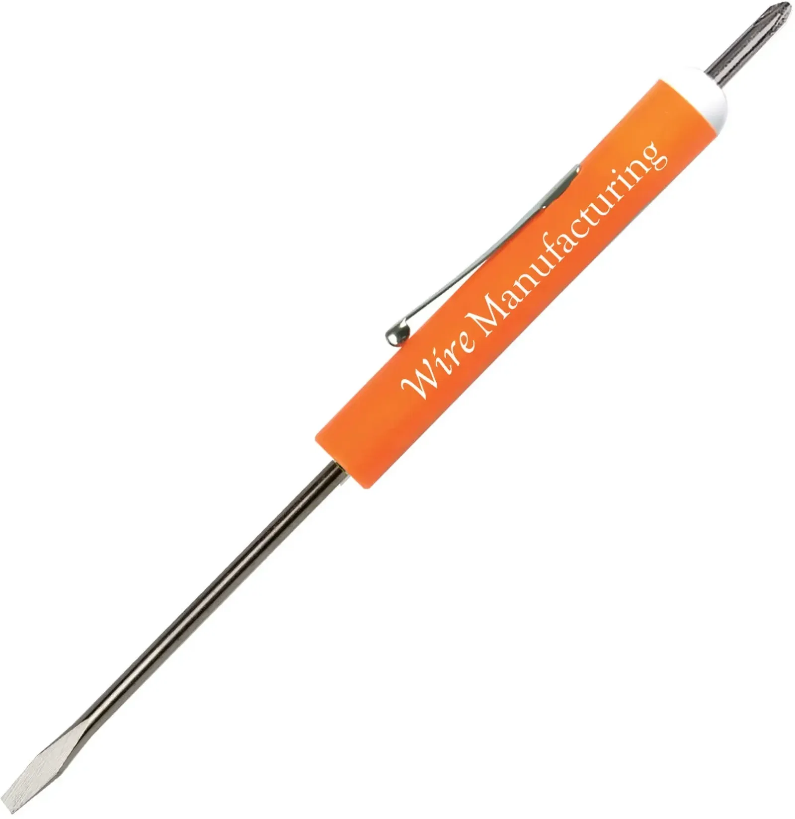 Custom Pocket Screwdriver - 1/8" Flat Tip Blade / #0 Phillips Top — view 7