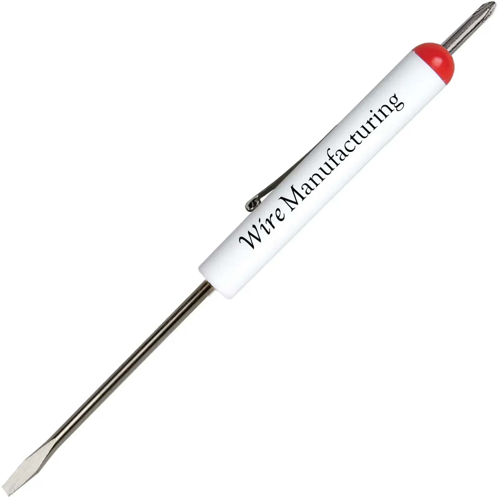 Custom Pocket Screwdriver - 1/8" Flat Tip Blade / #0 Phillips Top — view 9