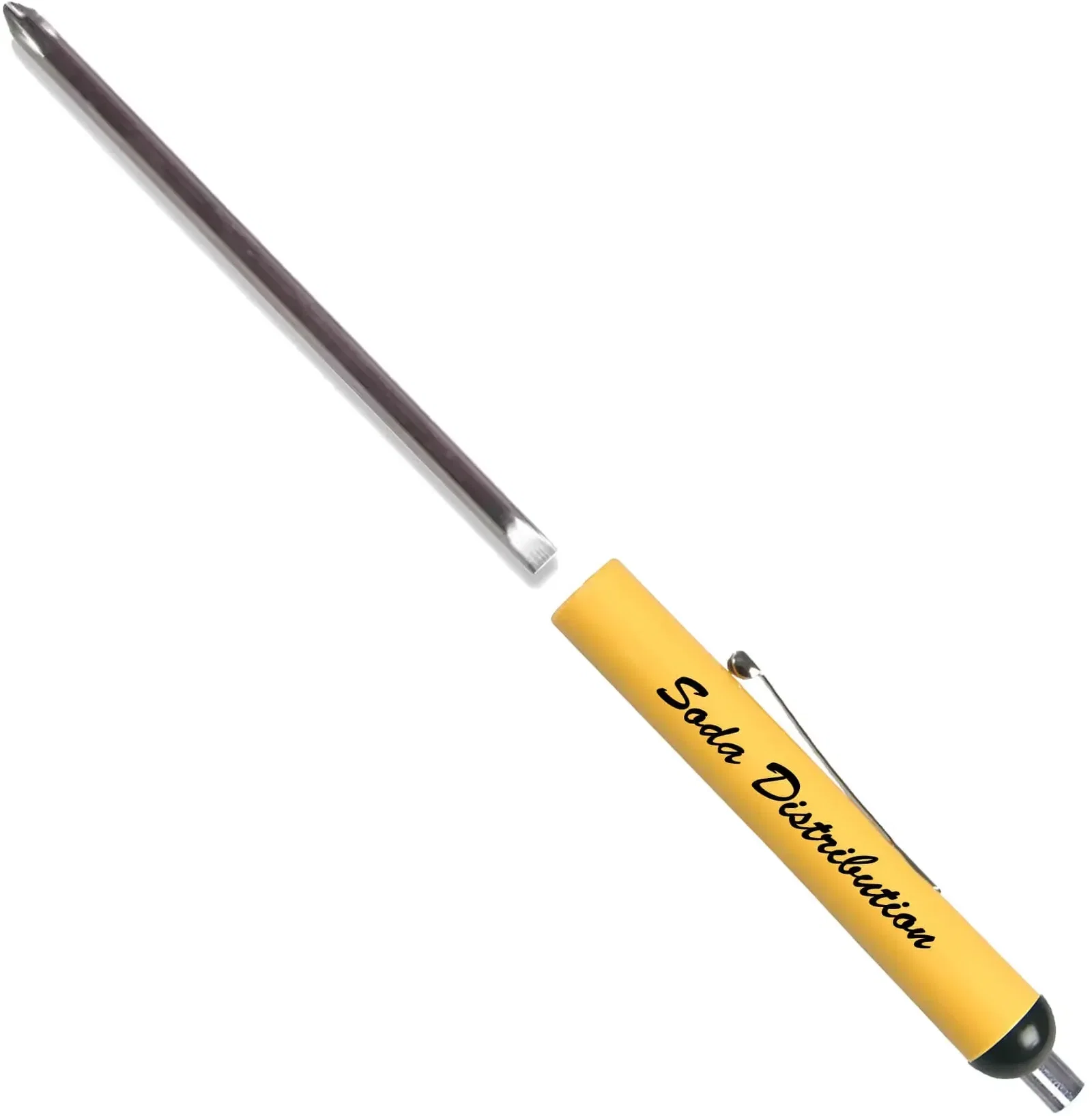 Custom Pocket Screwdriver Set with Reversible 1/8" Flat Tip #0 Phillips Blade and Magnet Top — view 2