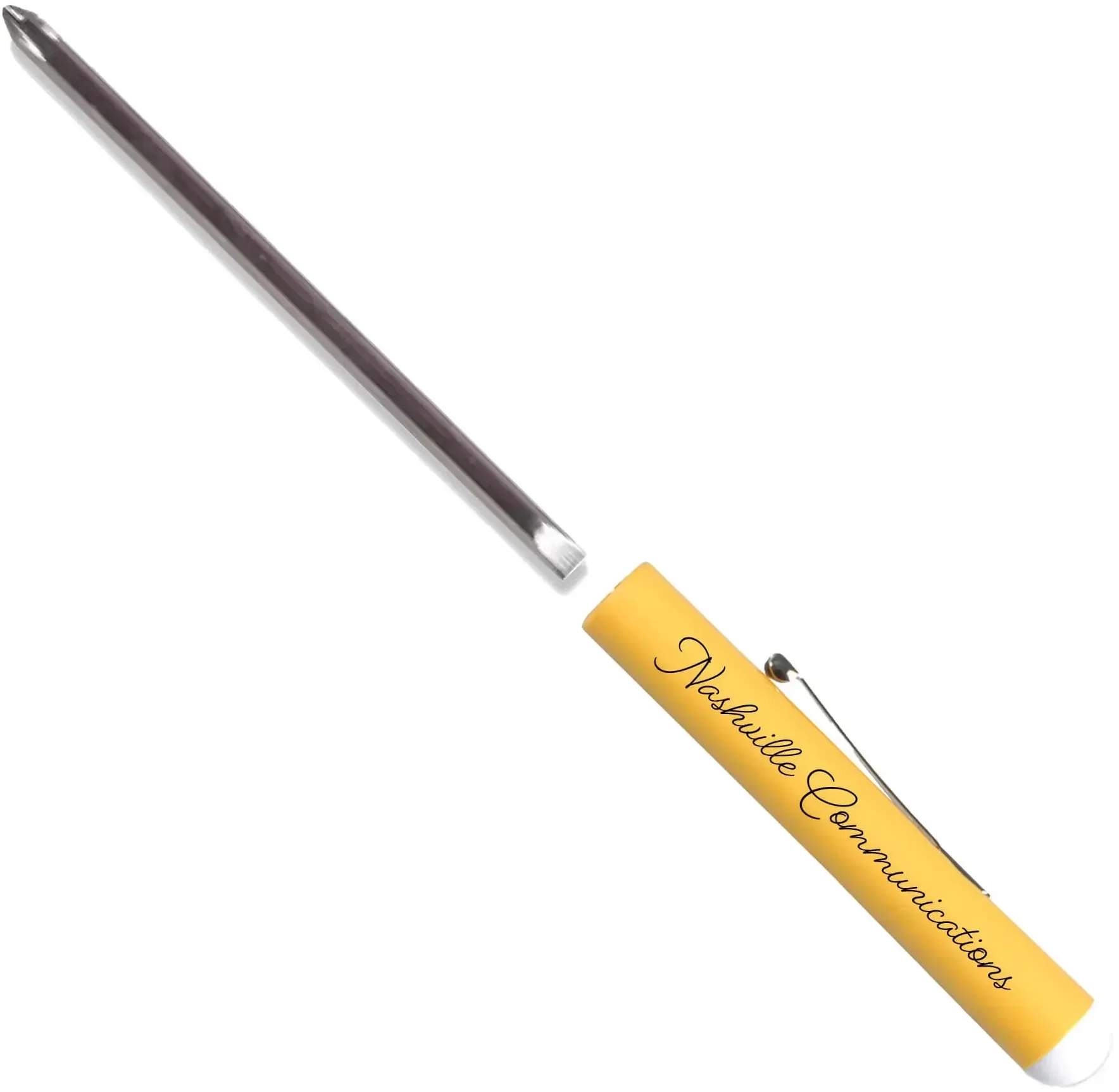 Pocket Screwdriver - Rev 1/8" Flat Tip #0 Phillips Blade w/Button Top — view 4