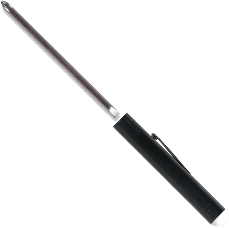 Pocket Screwdriver - Rev 1/8" Flat Tip #0 Phillips Blade w/Button Top — view 5