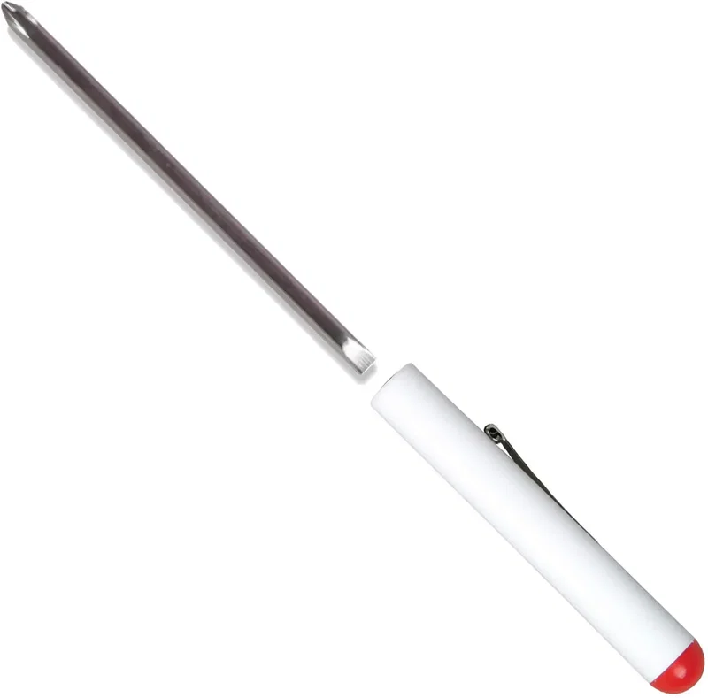 Pocket Screwdriver - Rev 1/8" Flat Tip #0 Phillips Blade w/Button Top — view 9