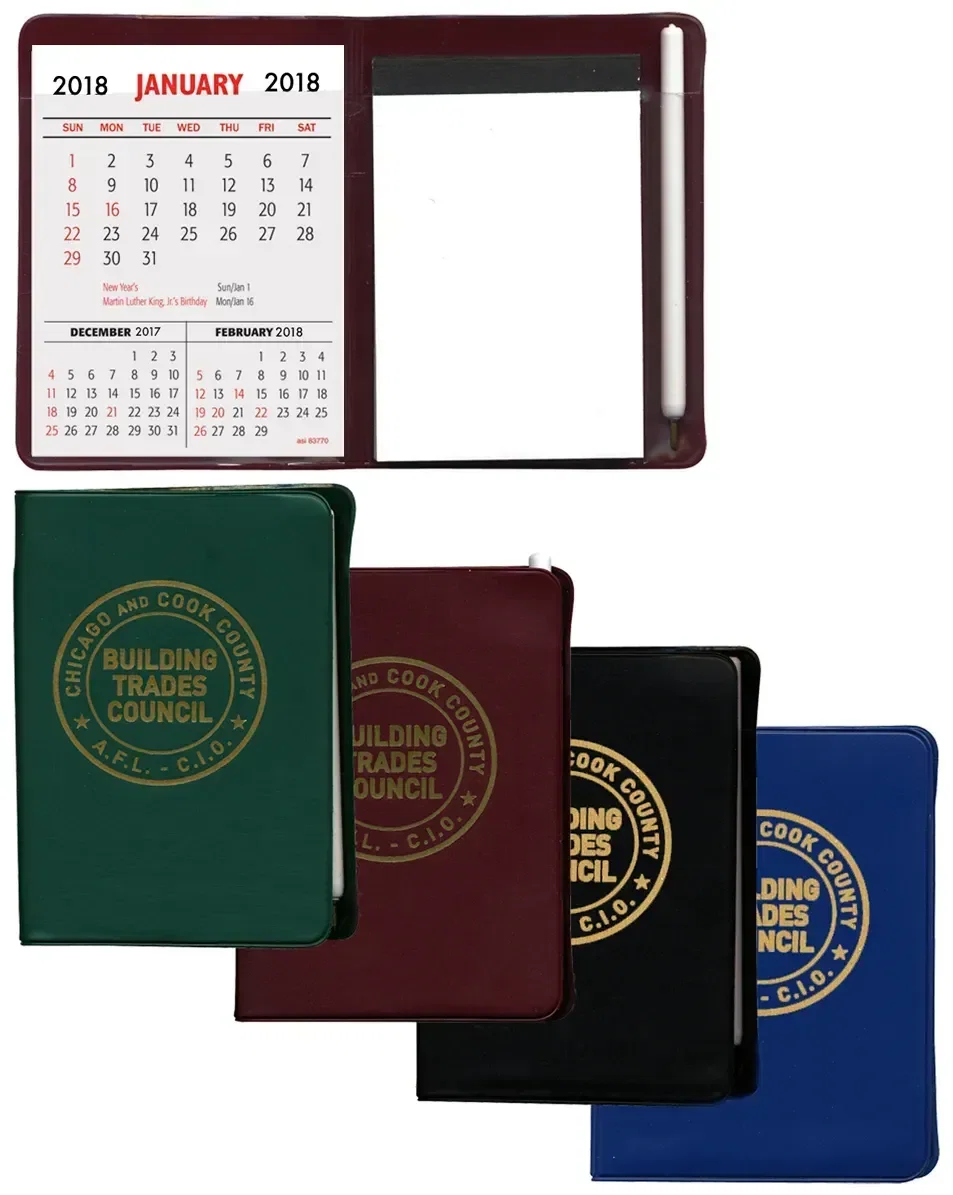 Personalized Pocket Secretary with Calendar Pad and White Pen