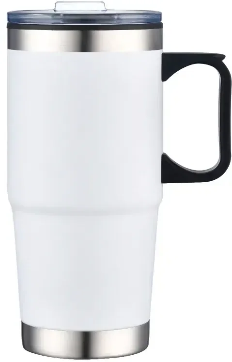 Personalized Polar Travel Mug - 24 oz. with Handle — view 2