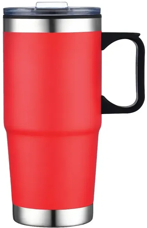 Personalized Polar Travel Mug - 24 oz. with Handle — view 3