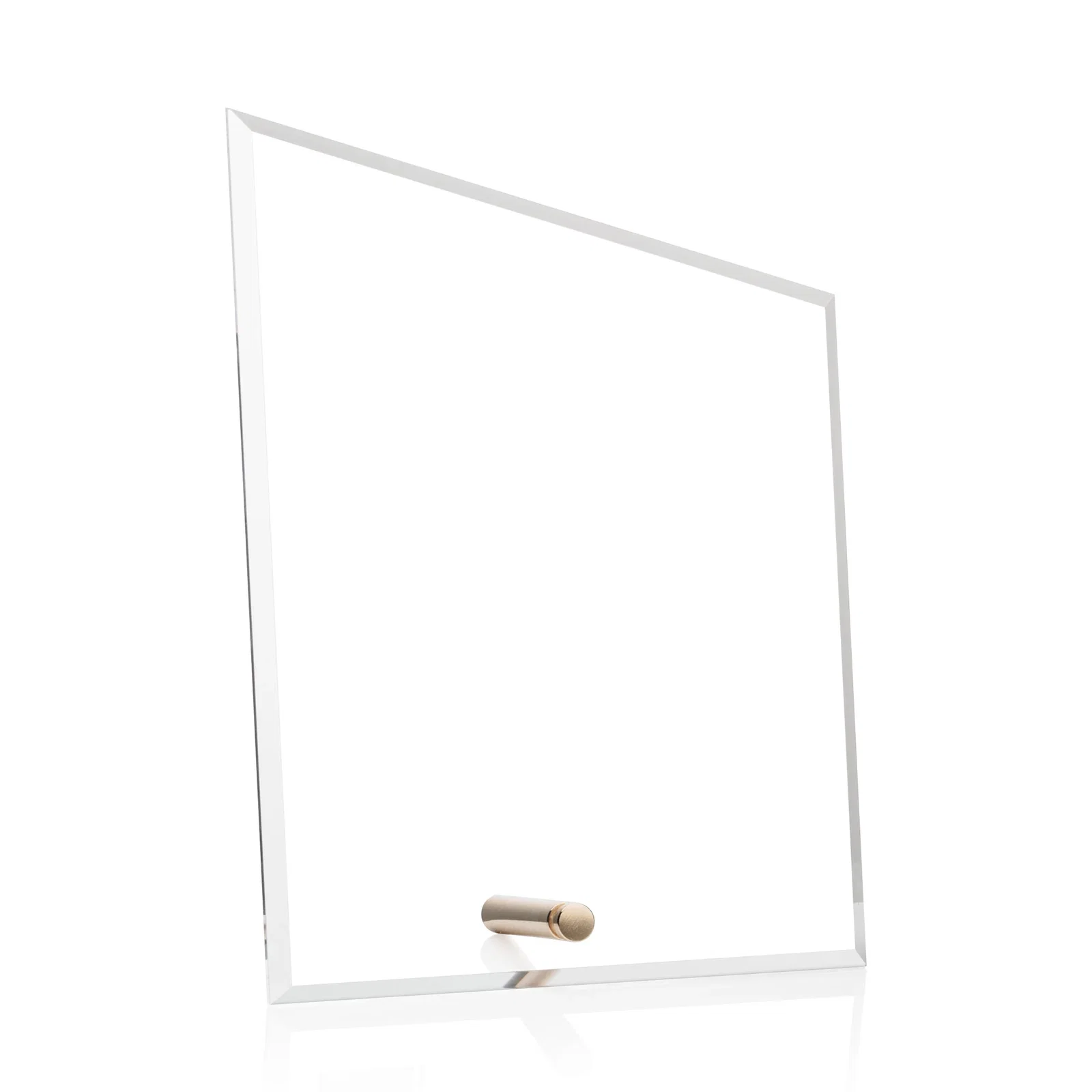 Personalized Beveled Acrylic Slant-Top Rectangle Award with Easel Pin for team milestone celebrations