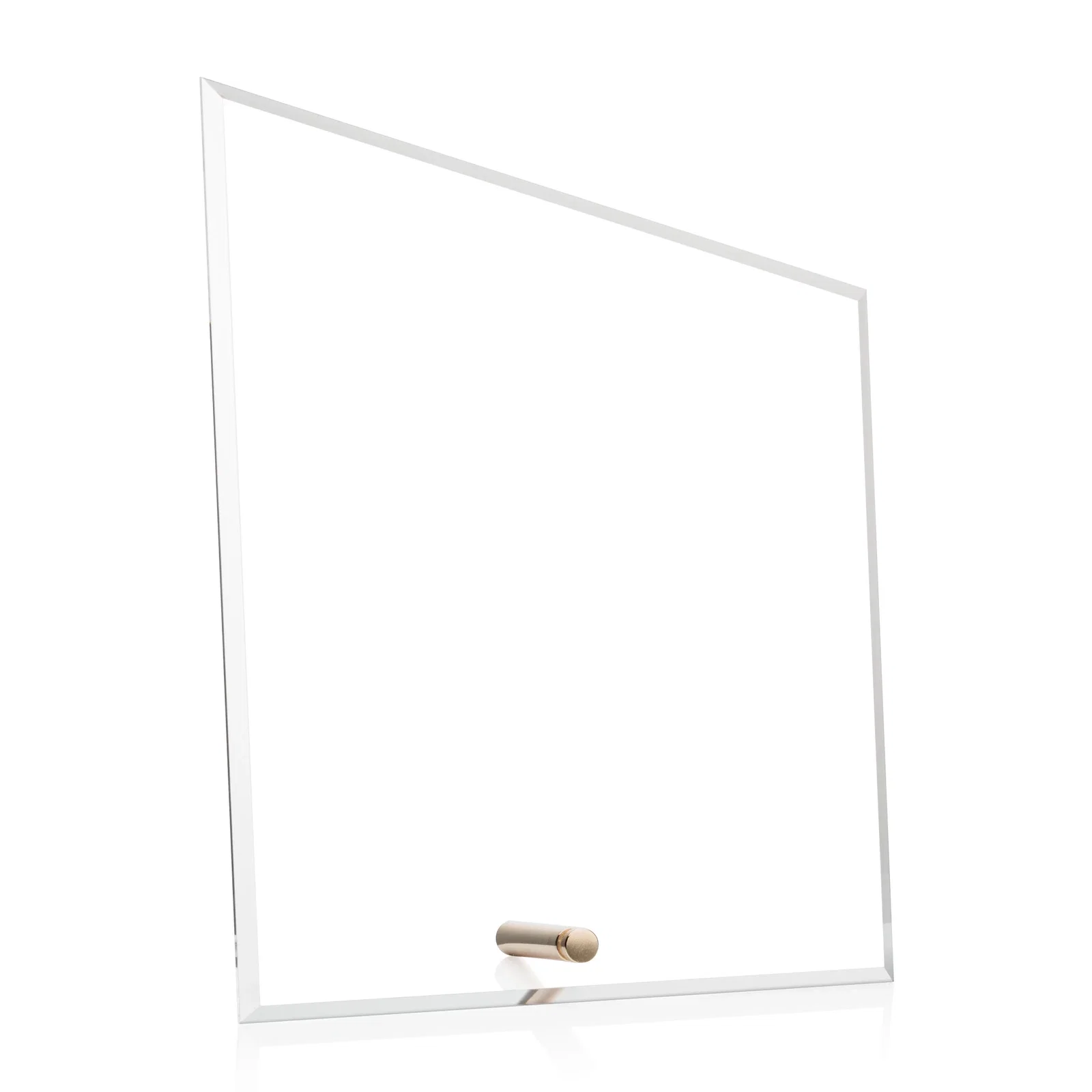 Personalized Beveled Acrylic Slant-Top Rectangle Award with Easel Pin for donor appreciation