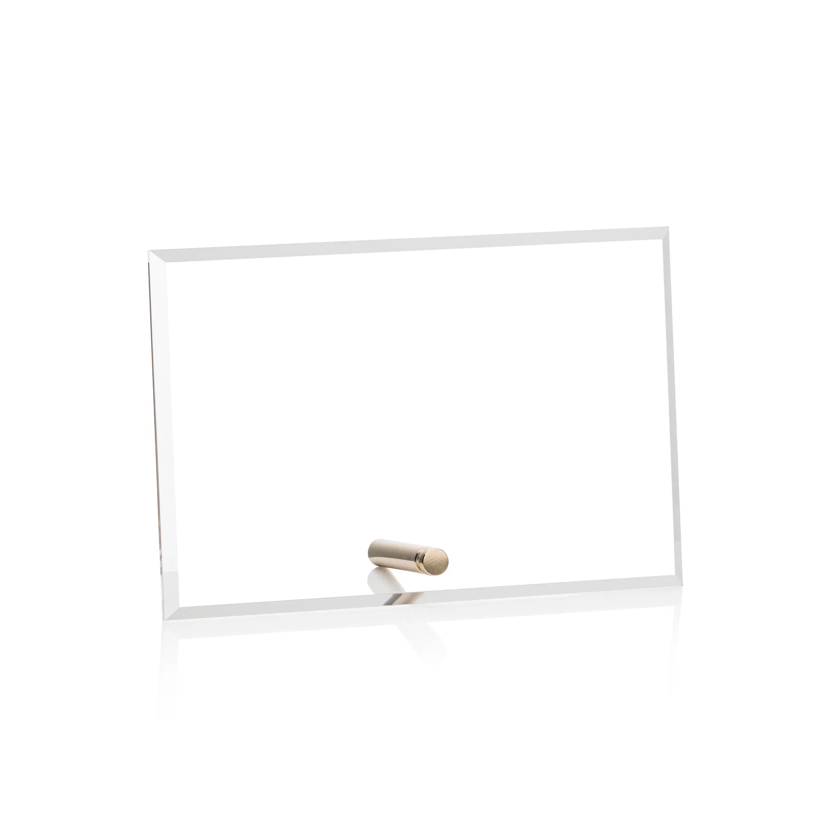 Personalized Beveled Acrylic Horizontal Rectangle Award with Easel Pin for retirement presentations