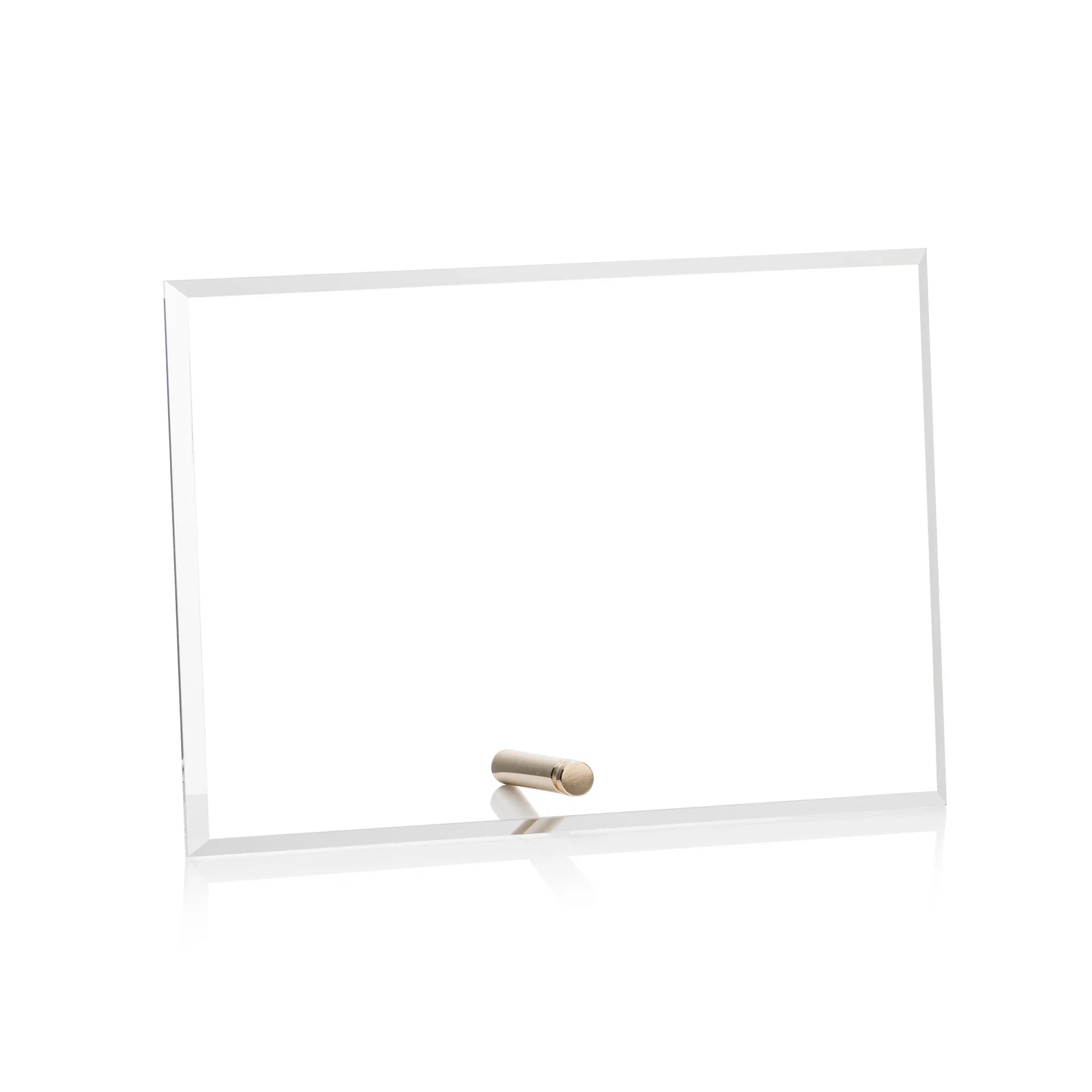 Personalized Beveled Acrylic Horizontal Rectangle Award with Easel Pin for team milestone celebrations