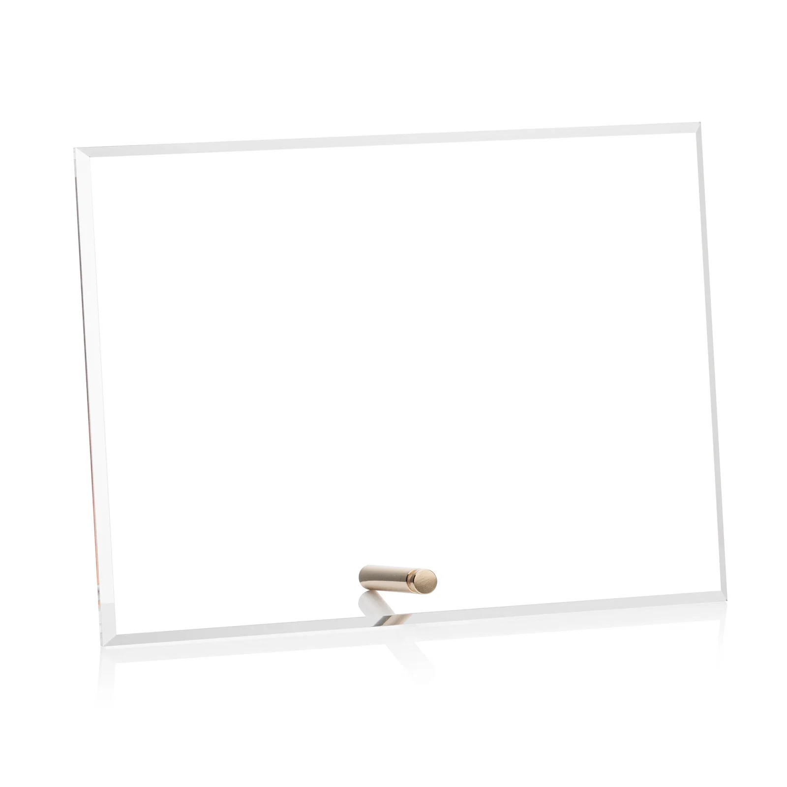 Personalized Beveled Acrylic Horizontal Rectangle Award with Easel Pin for donor appreciation