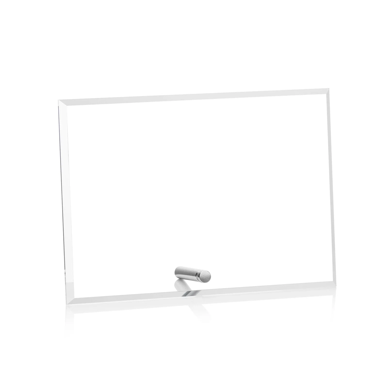 Personalized Beveled Acrylic Horizontal Rectangle Award with Easel Pin for safety achievement programs