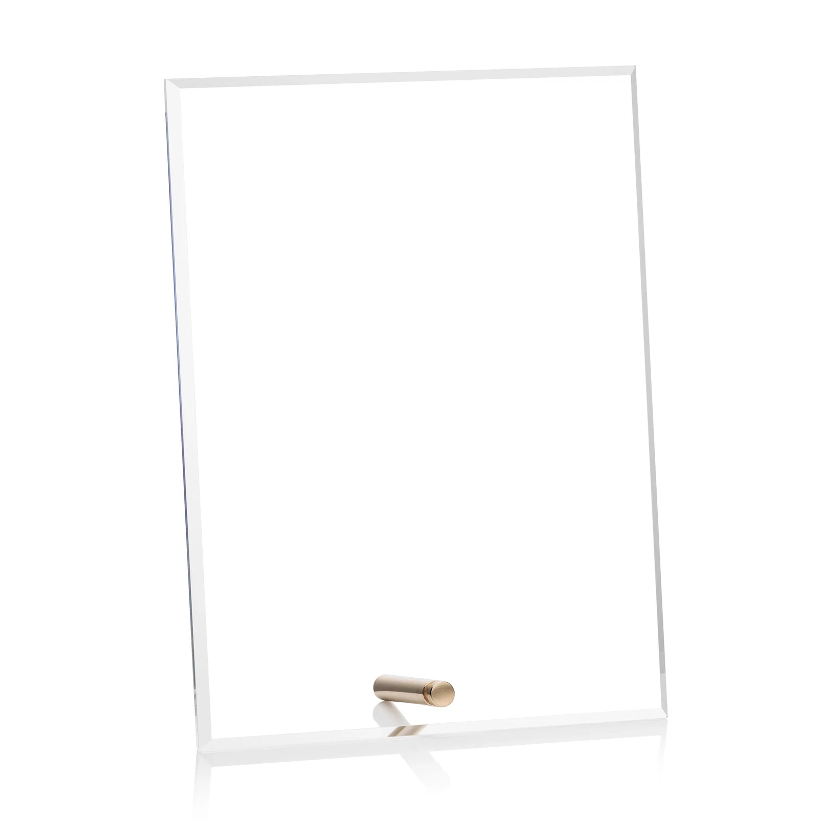 Personalized Beveled Acrylic Vertical Rectangle Award with Easel Pin for donor appreciation