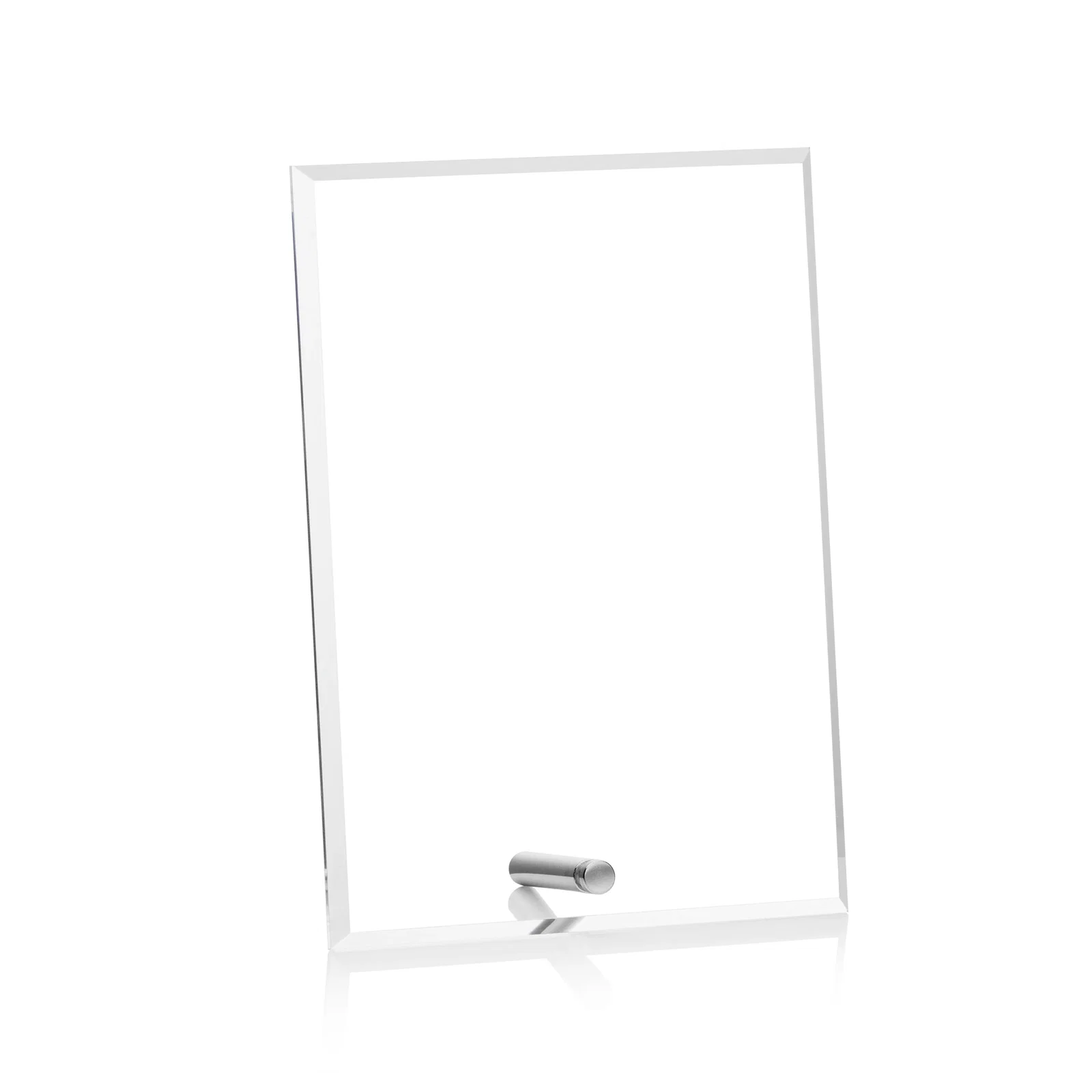 Personalized Beveled Acrylic Vertical Rectangle Award with Easel Pin for safety achievement programs