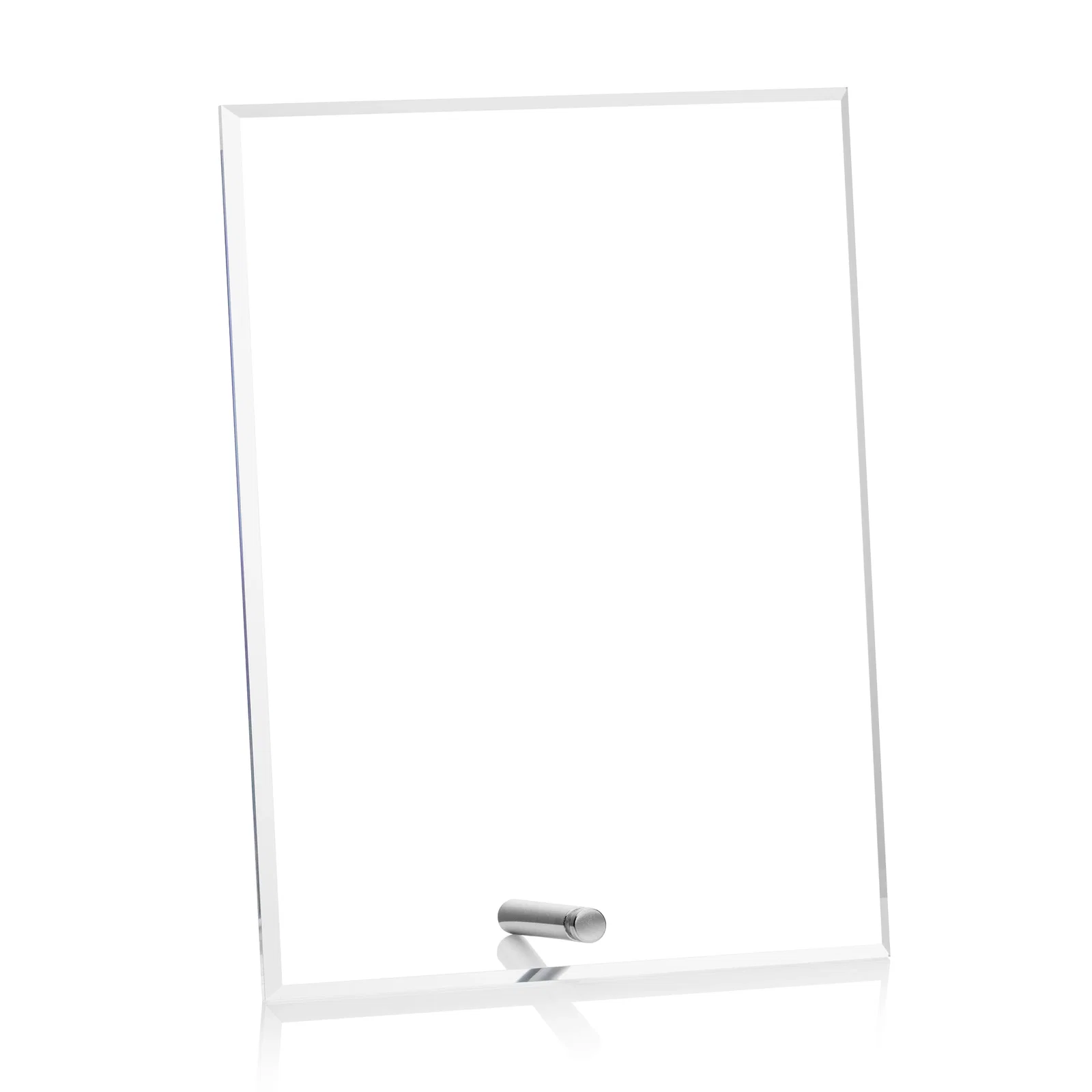 Personalized Beveled Acrylic Vertical Rectangle Award with Easel Pin for volunteer appreciation