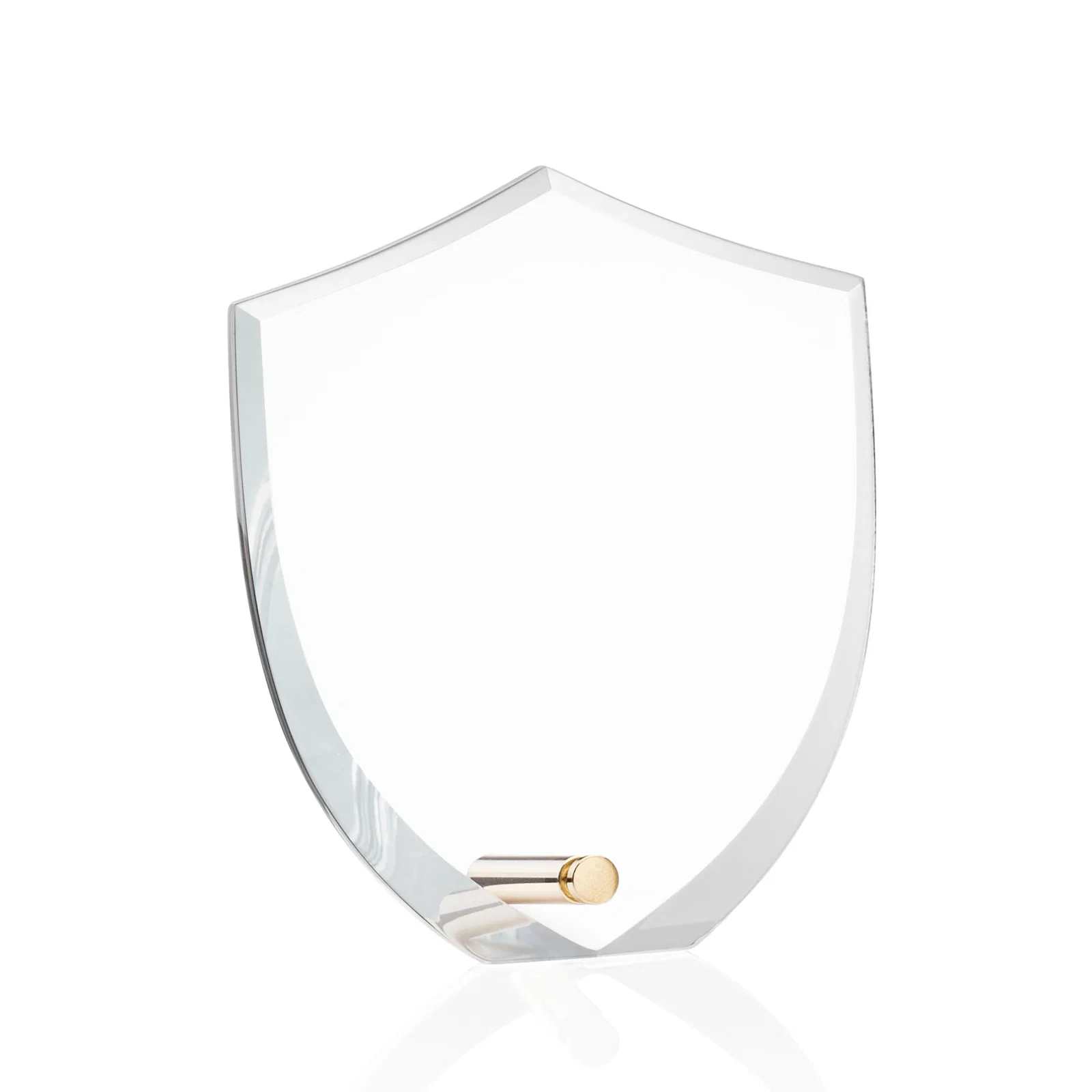 Personalized Beveled Acrylic Shield Award with Easel Pin for First Responders for retirement presentations