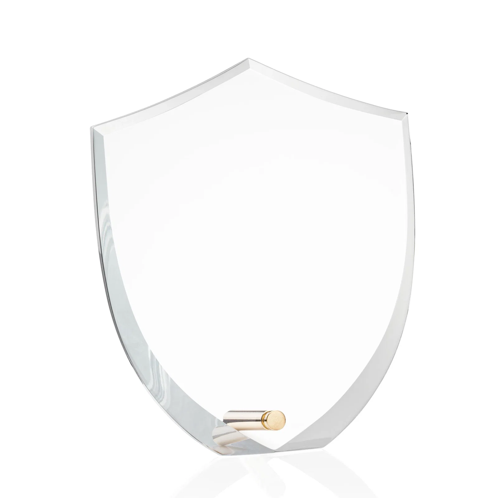 Personalized Beveled Acrylic Shield Award with Easel Pin for First Responders for team milestone celebrations