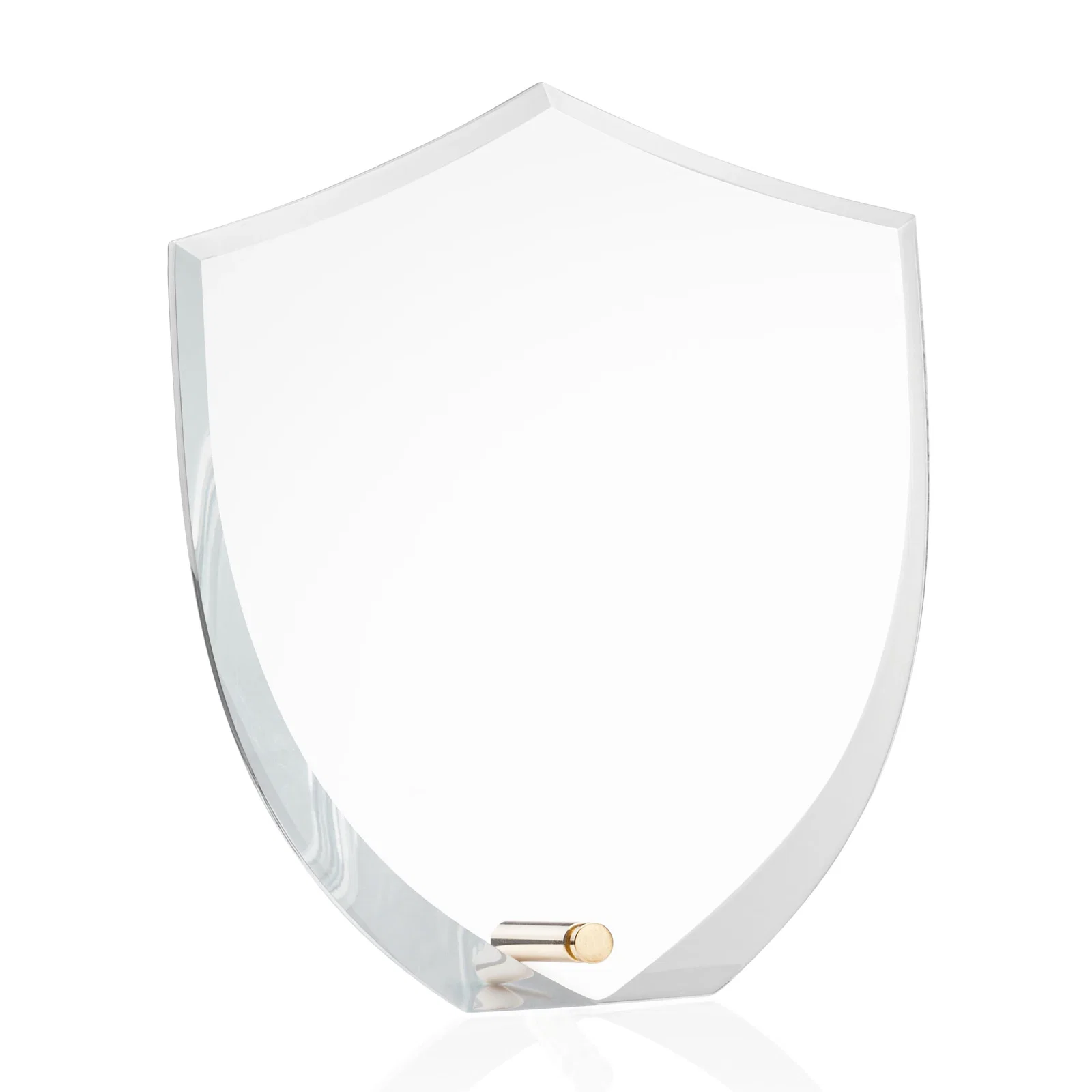 Personalized Beveled Acrylic Shield Award with Easel Pin for First Responders for donor appreciation