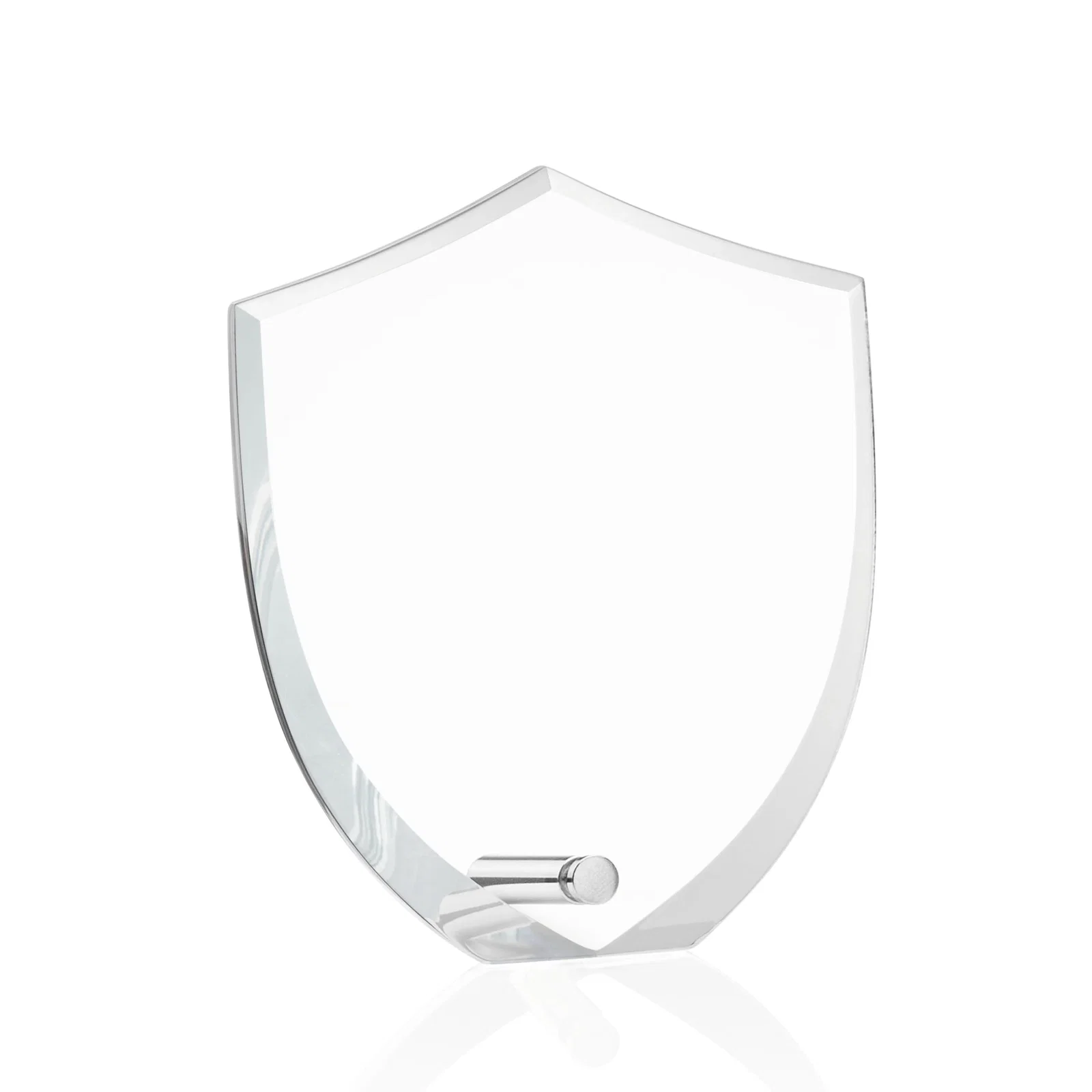 Personalized Beveled Acrylic Shield Award with Easel Pin for First Responders for graduation ceremonies