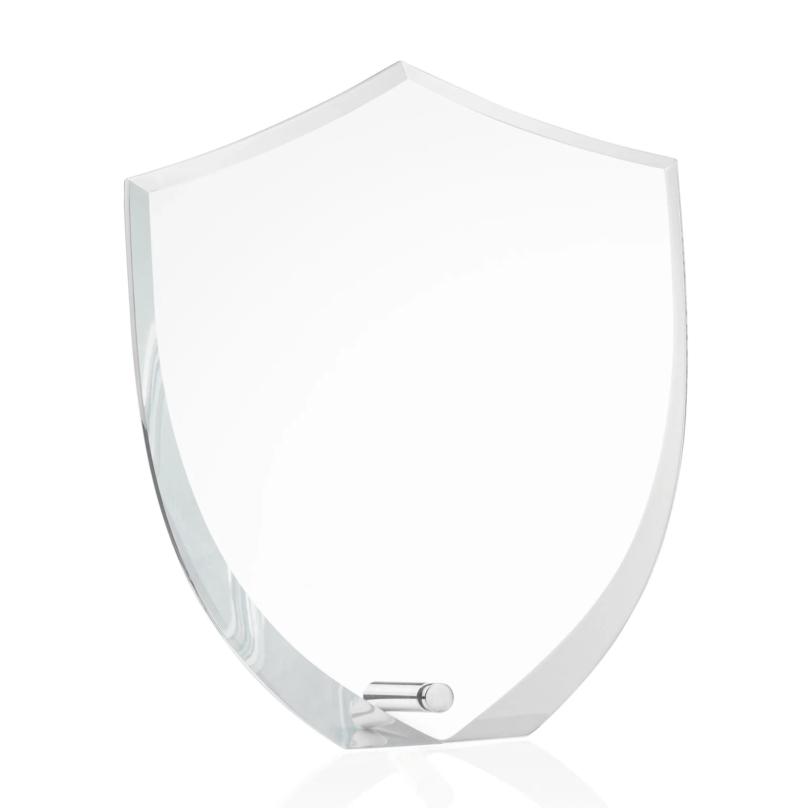 Personalized Beveled Acrylic Shield Award with Easel Pin for First Responders for volunteer appreciation