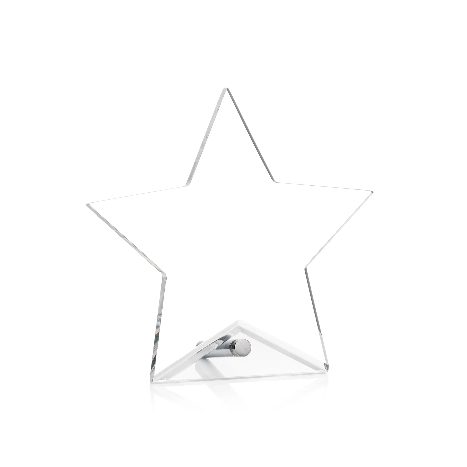 Personalized Beveled Acrylic Star Award with Easel Pin for graduation ceremonies