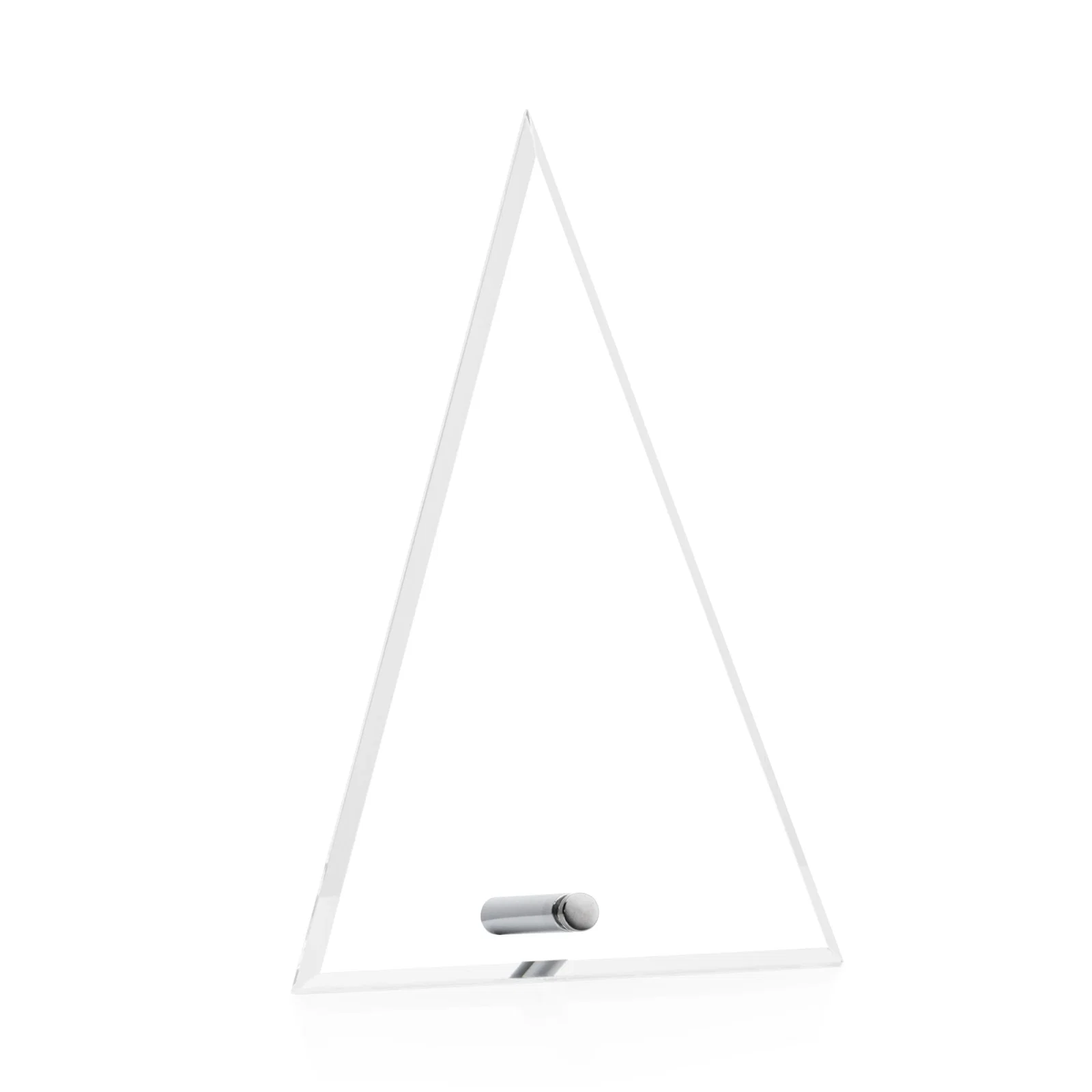 Personalized Beveled Acrylic Pyramid Tower Award with Easel Pin for graduation ceremonies