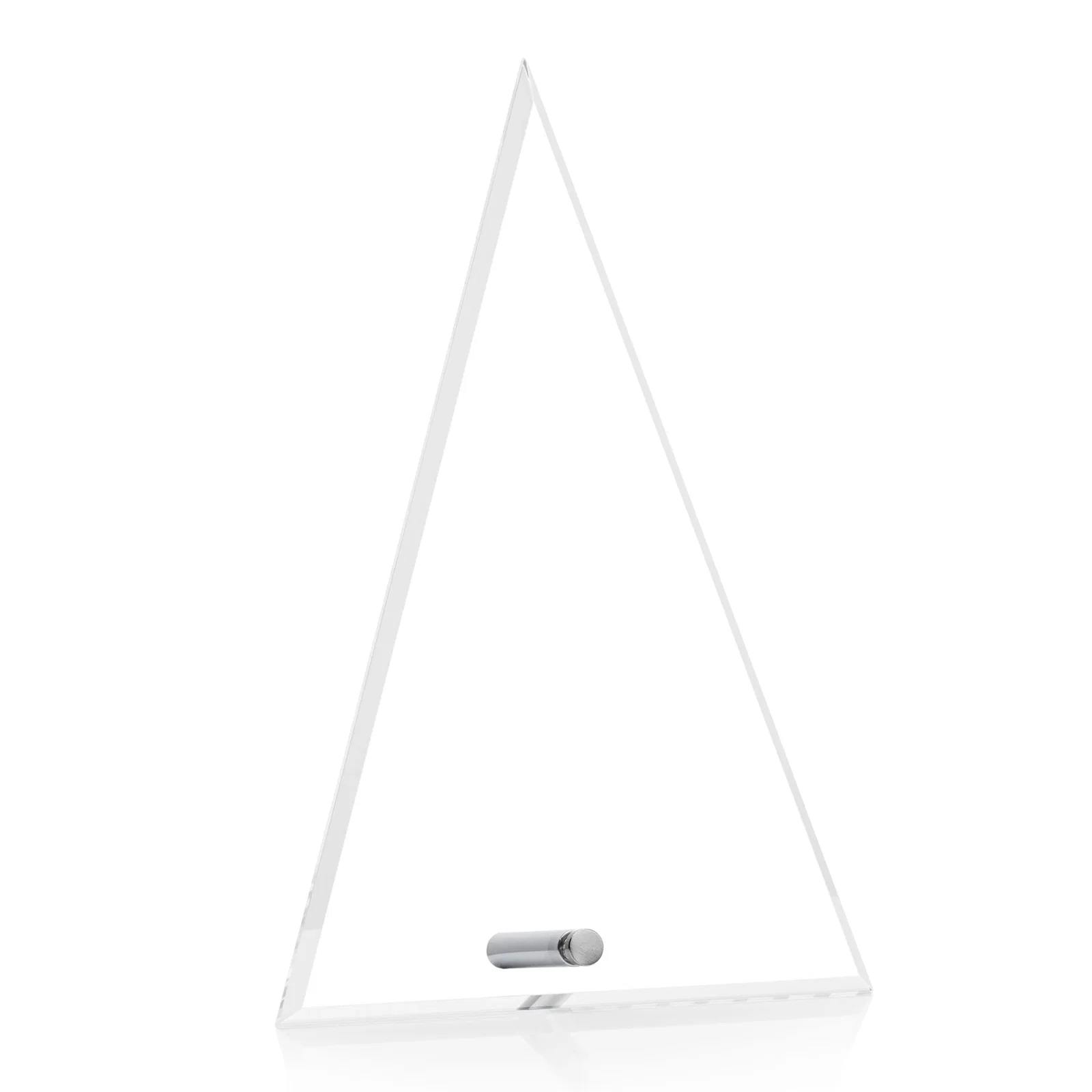 Personalized Beveled Acrylic Pyramid Tower Award with Easel Pin for safety achievement programs