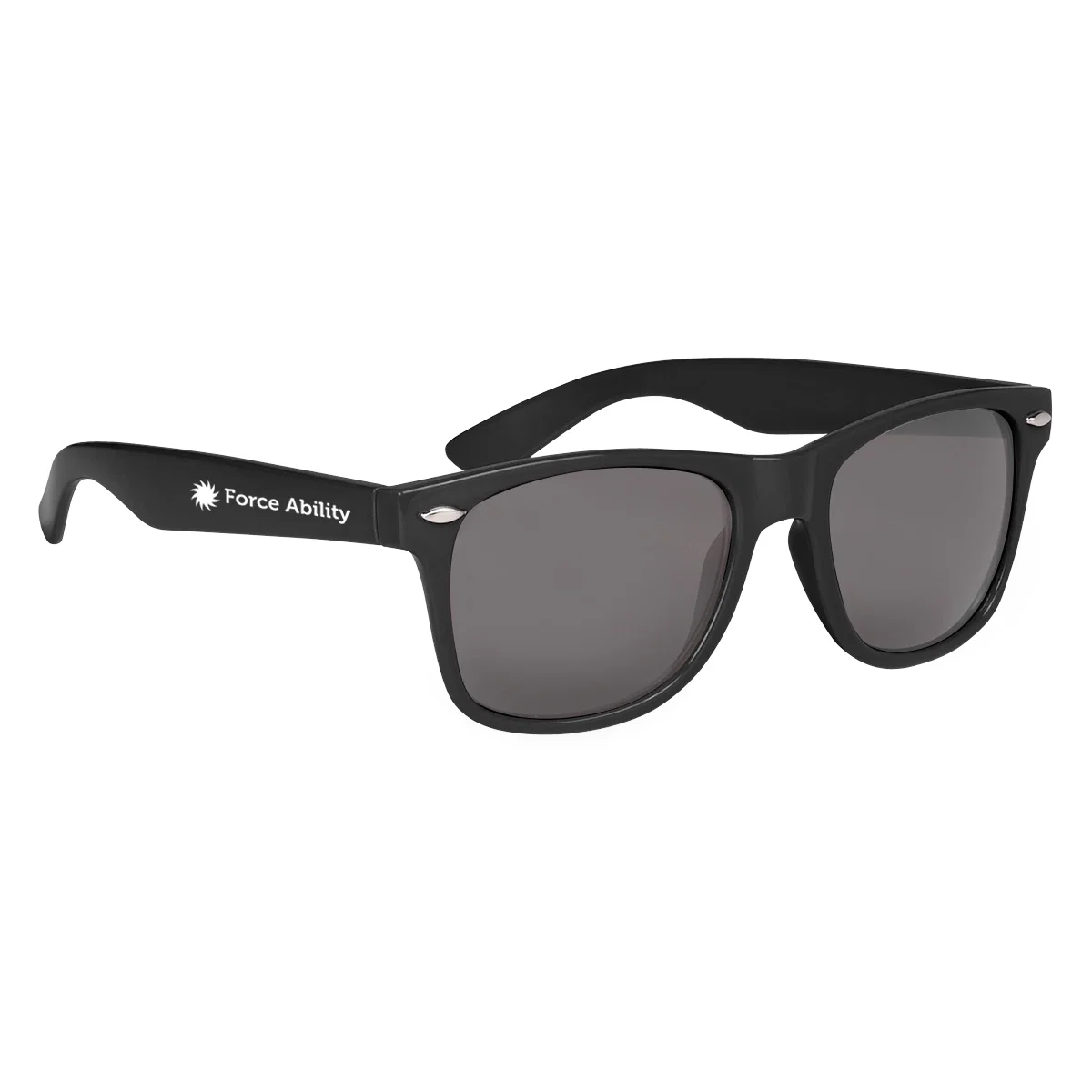 Polarized sunglasses with molded frames and tinted lenses