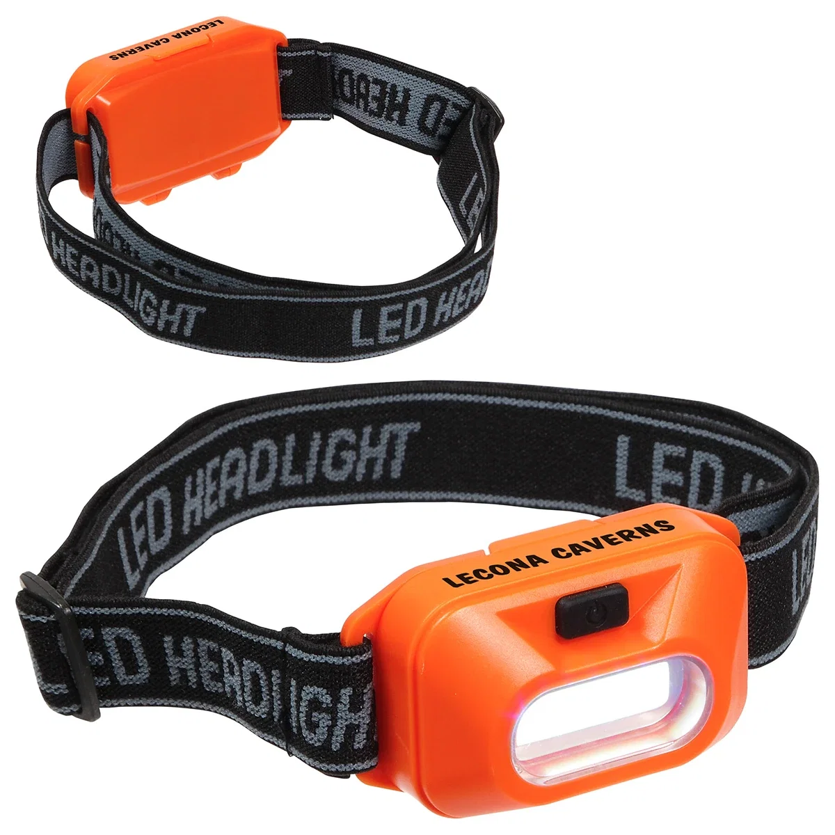Promotional Polestar 3-mode COB headlamp side view on an adjustable strap