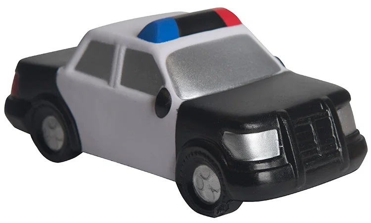 Imprinted Police Car Stress Reliever — view 5