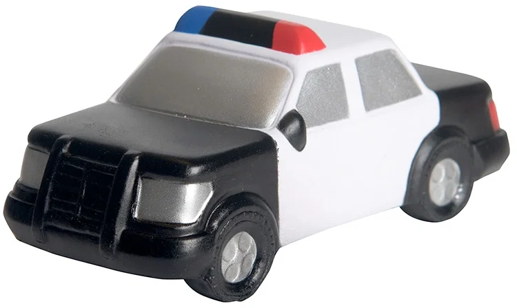 Imprinted Police Car Stress Reliever — view 7