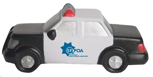 Imprinted Police Car Stress Reliever