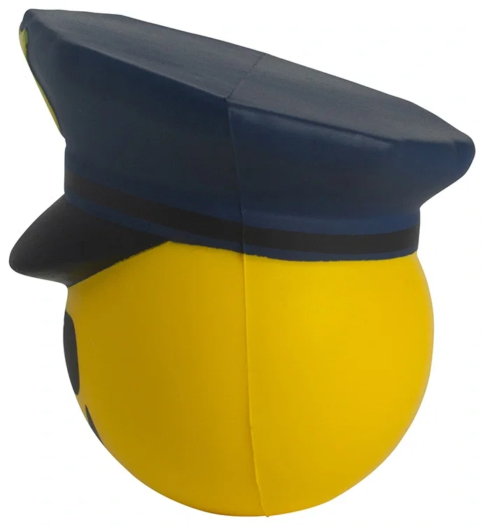 Police Officer Emoji Hat Stress Reliever — view 2