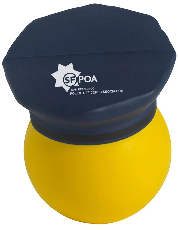Police Officer Emoji Hat Stress Reliever — view 6