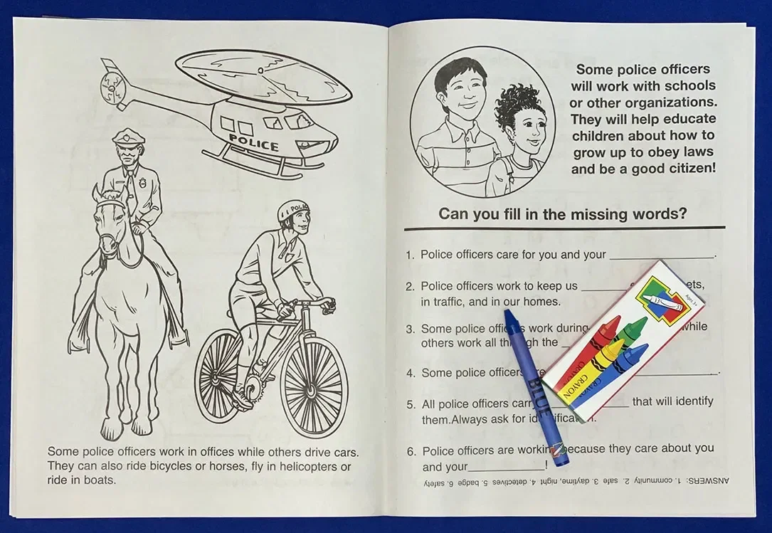 Police Officers Care Coloring Book — view 4