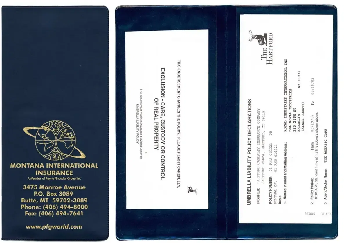 Policy & Document Holder with 2 Clear Full Pockets — view 5