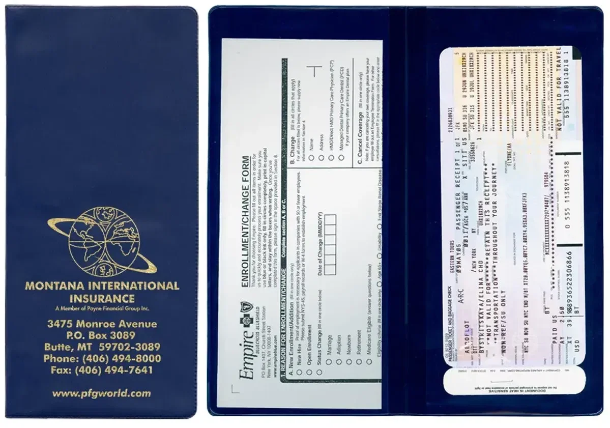 Policy & Document Holder with 2 Clear Full Pockets — view 6