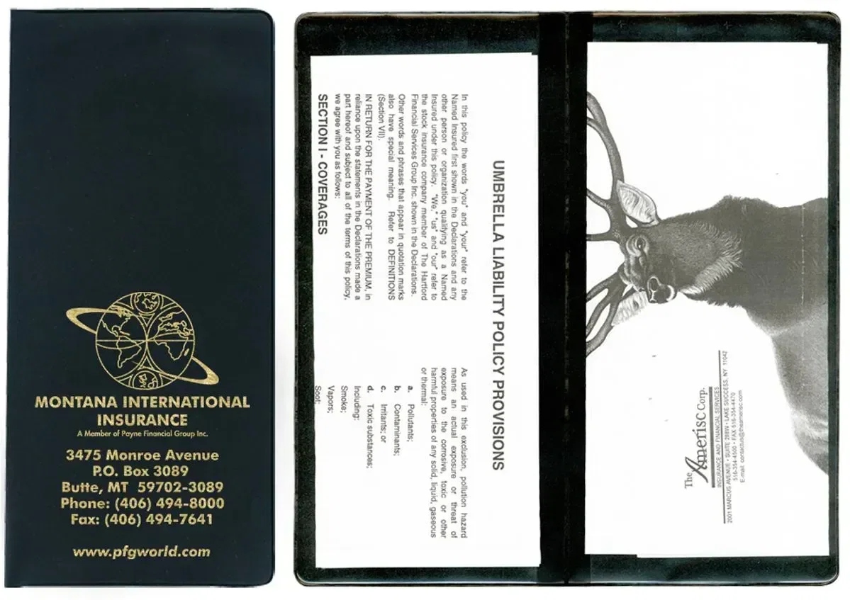 Policy & Document Holder with 2 Clear Full Pockets — view 7