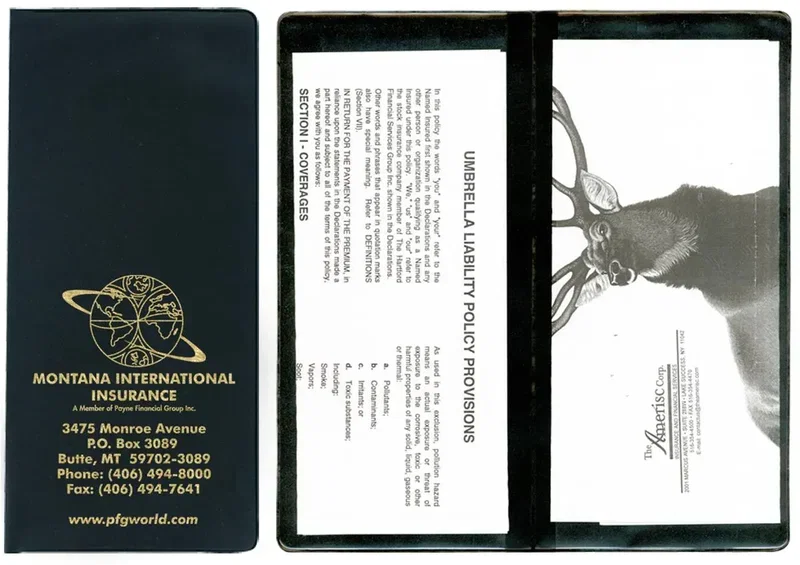 Policy & Document Holder with 2 Clear Full Pockets — view 7