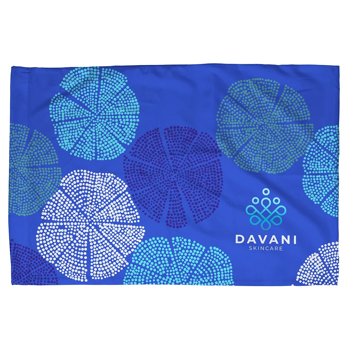 Custom Poly Micro-Peach Pillow Case, front view of the full-color printed pillow case