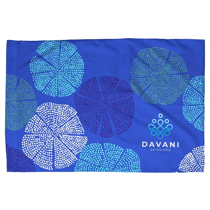 Custom Poly Micro-Peach Pillow Case, front view of the full-color printed pillow case