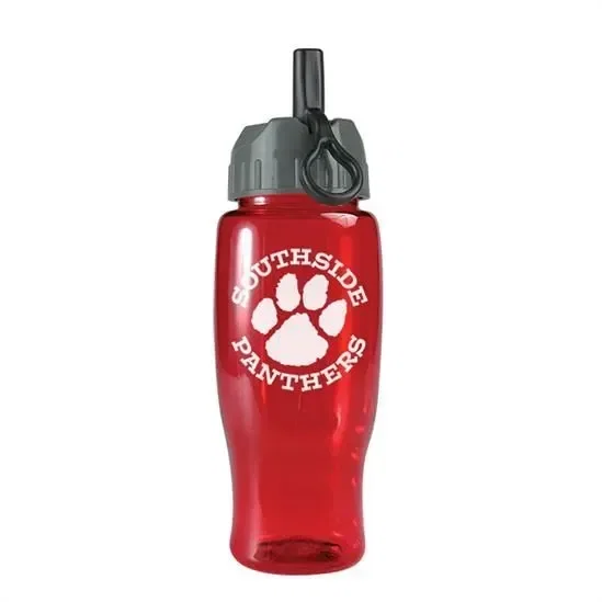 Poly+ Bottle with Ring-Straw Lid (27 oz.)