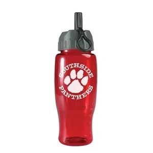 Poly+ Bottle with Ring-Straw Lid (27 oz.)