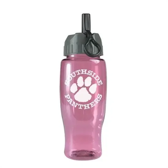 Poly+ Bottle with Ring-Straw Lid (27 oz.) — view 2
