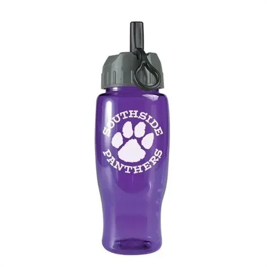 Poly+ Bottle with Ring-Straw Lid (27 oz.) — view 3