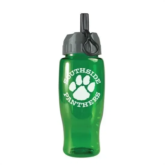 Poly+ Bottle with Ring-Straw Lid (27 oz.) — view 4
