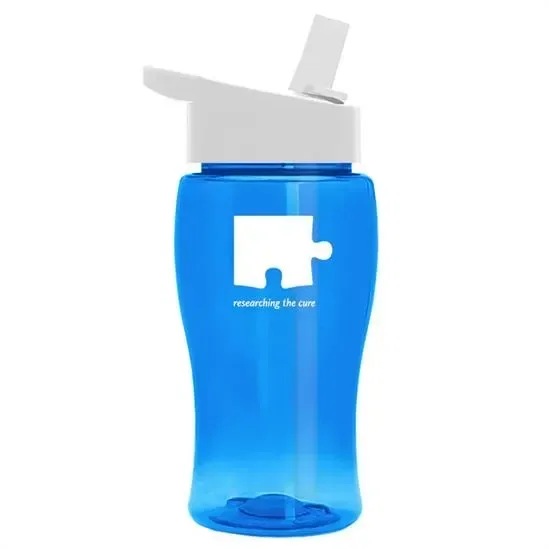 Poly+ Jr. Transparent Bottle with Flip-Straw Lid (18 oz.) — view 10